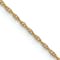 14k Yellow Gold 0.6mm Solid Cable 13 Inch Chain