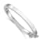 Rhodium Over Sterling Silver Polished 4mm with Safety Hinged Children's Bangle