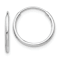 Endless Hoop Earrings In 10K White Gold