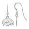 Rhodium Over Sterling Silver LogoArt University of Iowa Extra Small
Dangle Earrings