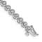 14K White Gold Lab Grown Diamond VS/SI GH, Circle Link Bracelet