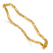 14k Yellow Gold Polished 3mm Twisted Hinged Bangle Bracelet