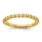 14K Yellow Gold Over Sterling Silver Stackable Expressions Diamond Ring 0.08ctw