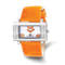 Ladies Charles Hubert Stainless Orange Leather 40x23mm Watch