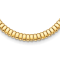 14K Yellow Gold 13.5mm Band Link Omega Style 16.5-inch Necklace