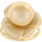 Golden South Sea Pearl Solitaire Ring In 18K Gold Over Sterling Silver