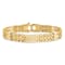 14K Yellow Gold Polished and Satin 8.75-inch Men's Link Bracelet