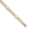 14K Yellow Gold Mother of Pearl and Chain Link 7.5-inch Bracelet