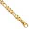 14K Yellow Gold 10.9mm Hand-Polished Fancy Link Bracelet