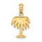 10K Yellow Gold Charleston Palm Tree Charm