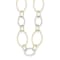 14K Two-Tone Oval Links 34-inch Necklace