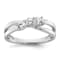 Rhodium Over 14K White Gold Lab Grown Diamond SI1/SI2, G H I, 3-Stone
Engagement Ring