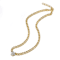 Floral CZ Statement Necklace In 14K Gold Over Brass