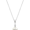 14K White Gold Diamond Akoya Pearl Pendant