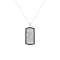 Vezeto Dog Tag Silver Meteorite