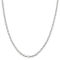 Sterling Silver 3.75mm Fancy Patterned Rolo Chain Necklace