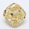 2.12ct Deep Yellow Cushion Lab-Grown Diamond SI1 Clarity IGI Certified