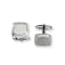 Stainless Steel Brushed And Polished Taperd Edge Cuff Links