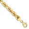 10k Yellow Gold 7mm Diamond-Cut Rope Link Bracelet
