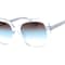 Kate Spade WENONA Translucent White and Blue Square Frame / Brown Teal
Lenses Sunglasses