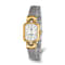 Charles Hubert IP-plated Stainless Steel Wire Bangle MOP Dial Watch