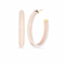 14K Yellow Gold Over Sterling Silver XL Oval Illusion Nude Acrylic Hoops
in Ballerina Slippers