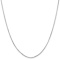 Rhodium Over 14k White Gold 0.8mm Diamond-Cut Solid Octagonal Snake 24
Inch Chain