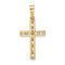 14k Yellow Gold Polished Solid Cross Pendant