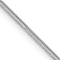 Rhodium Over 14k White Gold 0.8mm Solid Octagonal Snake 18 Inch Chain