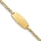 14k Yellow Gold Oval Mariner Link ID Bracelet