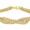 Italian Ribbon Rope Bracelet In Solid 14K Yellow Gold