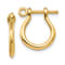 14k Yellow Gold 3D Shackle Link Dangle Earrings