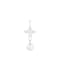 White Cultured Freshwater Pearl and Diamond 14K White Gold Pendant 6-6.5mm