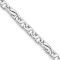 Rhodium Over 14k White Gold 5.8mm Hand Polished Fancy Link Bracelet