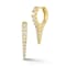 Rachel Zoe CZ Spike Hoop Earrings in 14K Gold Over Sterling Silver