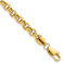 10k Yellow Gold 5mm Polished Fancy Rolo Link Bracelet