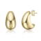 San Marco Rain Drop Earrings In 14K Gold Over Brass