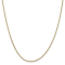 14K Yellow Gold 1.65mm Solid Diamond-cut Cable Chain Necklace