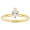 White Cubic Zirconia 18K Yellow Gold Over Sterling Silver Promise Ring 0.60ctw