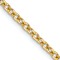 14k Yellow Gold 2.4mm Solid Round Open Link Cable 22 Inch Chain