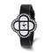 Charles Hubert Ladies Black IP Plated Stainless 36x36mm Watch