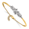 14K Two-Tone Lab Grown Diamond VS/SI GH, Bangle Bracelet 0.997ctw