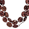 Chocolate Brown Disc Endless Strand Necklace