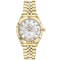 GV2 Naples White Dial Yellow Bezel Stainless Steel Watch