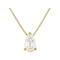 Pear Shape Lab-Grown Diamond Slide Pendant In 14K Gold Over Sterling
Silver 0.50ctw