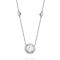 CZ Solitaire Pendant In Sterling Silver