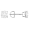 Lab-Grown Diamond Solitaire Stud Earrings 2.00ctw In 10K White Gold
