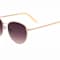 OSCAR by Oscar de la Renta Gold Tone Round Frame / Smoke Gradient Lenses Sunglasses