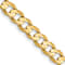 14k Yellow Gold 4.5mm Solid Open Concave Curb 18 Inch Chain