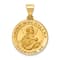 14k Yellow Gold Polished and Satin Round Saint Magdalena Medal Pendant